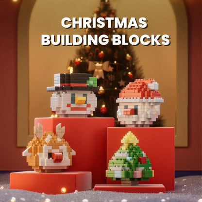 Celebrate the holidays creatively with our holiday building blocks set! Assemble a Christmas tree, Santa Claus, snowman, and reindeer while using the included globes as decorations or portable keychains. Fun for all ages this season!